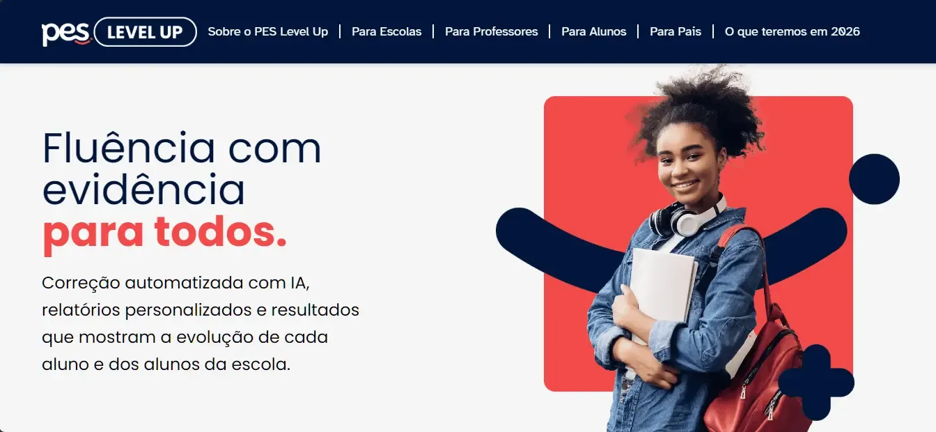 PES Level Up AI-powered English learning platform by Renan Duarte